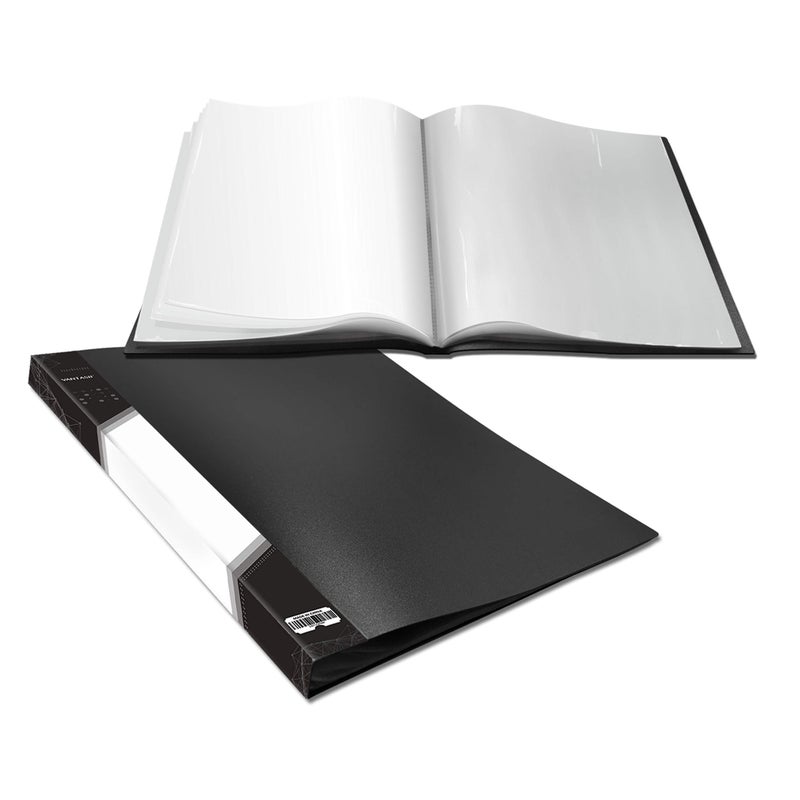 Vantasii Presentation Book 40 Clear Pockets Sleeves Protectors Art Portfolio Clear Book for Artwork  Report Sheet  Letter (8.5x11.5inch) - Image 1